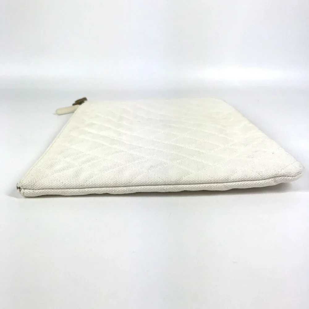 CHANEL Pink Canvas Pouch